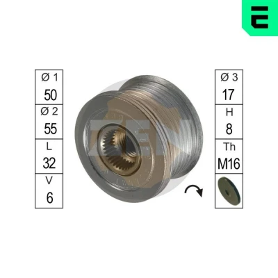 Bilde av ERA ZN5422 Frihjul Dynamo