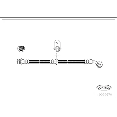 Bilde av Bremseslange, Venstre bakaksel, Venstre, honda prelude iv, 01468SS0010, 46431SS0003