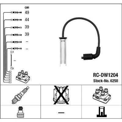 Bilde av NGK 6258 Pluggledninger 4