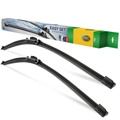 Bilde av Vindusvisker Hella Easy Set Oe 9XW 358 164 071 foran Flatt viskeblad BMW: 3 Sedan, Touring, AUDI: A3 Sportback, SKODA: Octavia Combi