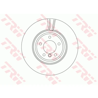 Bilde av TRW DF4775S Bremseskiver 348 30 5 120 ventilert spraylakkert BMW: 3 Touring, Sedan, X1