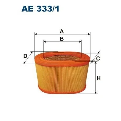 Bilde av FILTRON AE 333/1 Luftfilter 145 240 Filterinnsats MITSUBISHI: PAJERO 2, 1, 1 Canvas Top