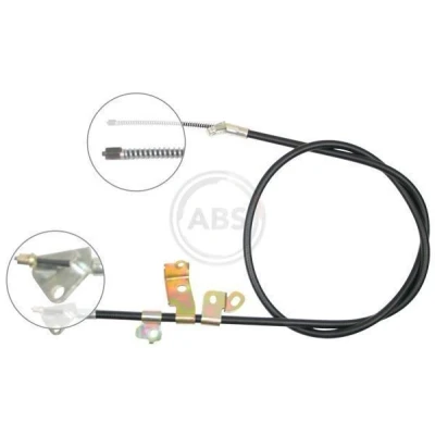 Bilde av A.B.S. K19448 Bremsekabel 1475 Skivebrems for høyre/venstre ratt TOYOTA: Yaris I Hatchback