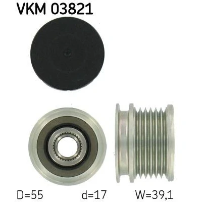 Bilde av SKF VKM 03821 Frihjul Dynamo 39,1 MERCEDES BENZ: E Klasse Sedan, Vito Minibuss, Sprinter 3 T Van