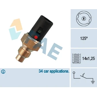 Bilde av Temperaturbryter, kjøling, renault, 77 00 786 459, 472, 9760602000, 9760602200, CBU 1124, 2676