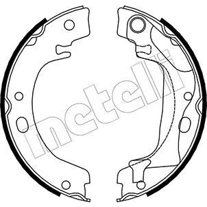 Bilde av Bremsesko sett, parkeringsbremse METELLI 53 0446