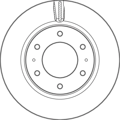 Bilde av TRW Bremseskive MITSUBISHI: Pajero Sport III SUV 28mm 6 140mm ventilert spraylakkert DF6992S 4615A223 Bremseskiver, Skivebremser