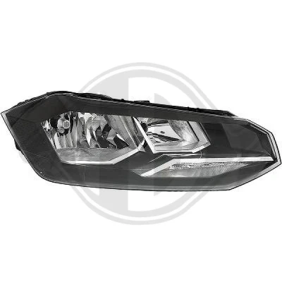 Bilde av DIEDERICHS 2209980 Frontlykter høyre H7/H7 Halogen for høyrekjøring