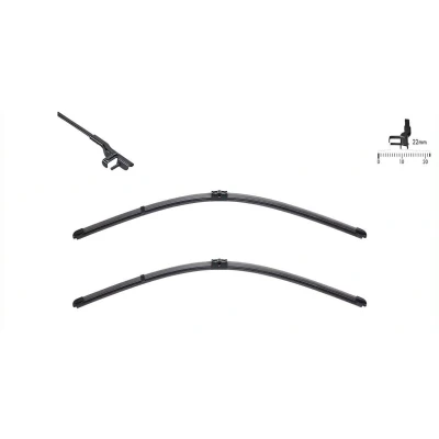 Bilde av Vindusvisker Valeo Silencio X.trm, Flat Blade Set 574302 foran Rammeløs stiftfeste VOLKSWAGEN: Passat B5 GP Stasjonsvogn, Sedan