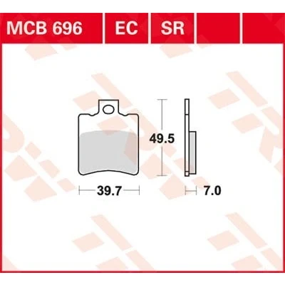 Bilde av TRW Sinter Sportive Scooter MCB696SR Bremseklosser