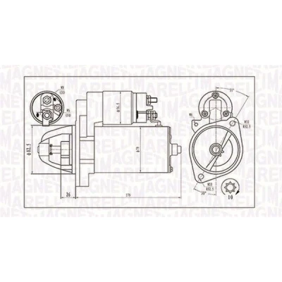 Bilde av MAGNETI MARELLI 063721202010 Starter 12 2,2 10 MERCEDES BENZ: E Klasse T modell, Sedan, C SSANGYONG: Rexton / 2