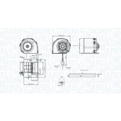 Bilde av MAGNETI MARELLI 069412325010 Elektromotor, innendørsvifte 12 MERCEDES BENZ: Sprinter 5 T Van