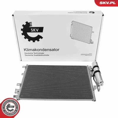 Bilde av Kondensator, klimaanlegg Esen skv 86SKV366 nissan kubistar skåp, renault kangoo, kangoo express OE 27650 00Q0G, 00QAM, 82 00 221 132