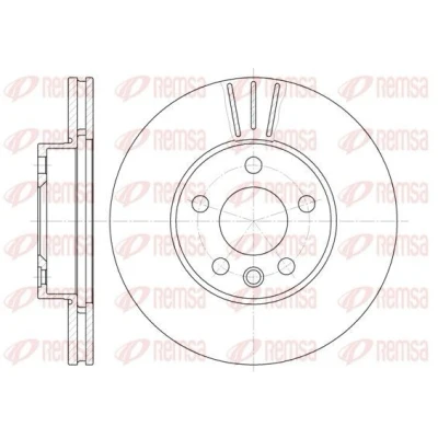 Bilde av REMSA 6496.10 Bremseskiver framaksel 288, 288 25 5 ventilert VOLKSWAGEN: Sharan I, FORD: Galaxy Mk1 MPV, SEAT: Alhambra I