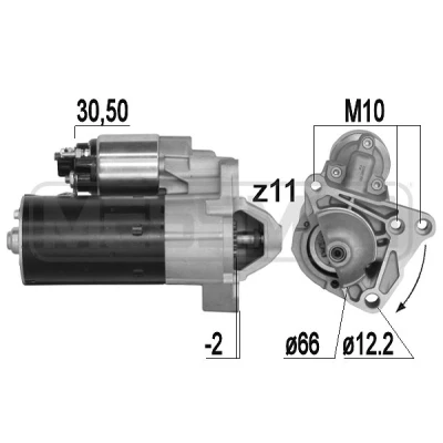 Bilde av Starter, renault grand scénic iii, megane cc, coupé grandtour halvkombi 82 00 741 476