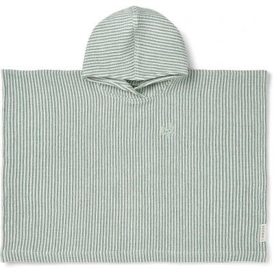 Bilde av LIEWOOD Paco Badeponcho Stripe, Peppermint/ Creme de la Creme, 7 8 år Badehåndklær &amp; Hettehåndklær Bomull