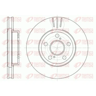 Bilde av REMSA 6540.10 Bremseskiver framaksel 255, 255 25 5 ventilert TOYOTA: Prius III Hatchback, Celica VII Coupé, Carina E Sedan