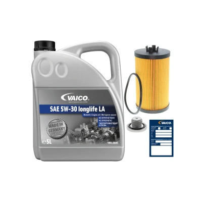 Bilde av VAICO V60 3002 delesett, inspeksjon med oljeplugg, olje filter, tetningsring OPEL: Astra J Hatchback