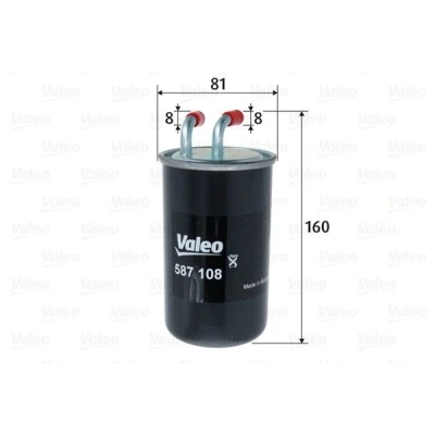 Bilde av VALEO 587108 Drivstoffilter ledningsfilter 8 MITSUBISHI: Outlander 2 SUV, Grandis, Lancer Limousine
