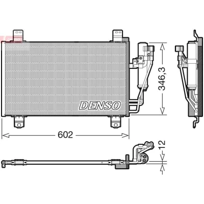 Bilde av DENSO DCN44017 Kondensator med tørker R 134a