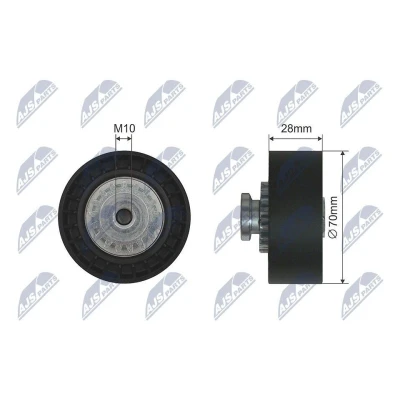 Bilde av Strammerull, kilerem med ribber, renault, 77 00 851 321, 7700851321