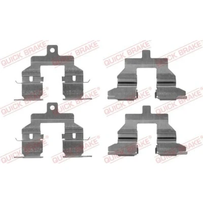Bilde av QUICK BRAKE 109 1737 Tibehørsett, skivebremse belegg NISSAN: Qashqai / Qashqai+2 I