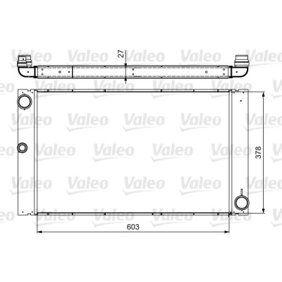 Bilde av VALEO 735475 Radiator Aluminium 375 623 23 Kjøleribber loddet BMW: 5 Touring