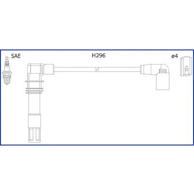 Bilde av HITACHI 134797 Pluggledninger VOLKSWAGEN: Golf 4, Polo III Hatchback, Bora Sedan, SKODA: Octavia 1 Combi