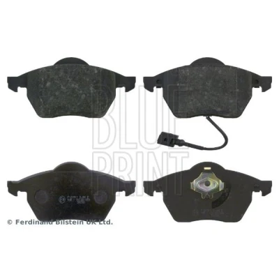 Bilde av BLUE PRINT ADV184232 Bremseklosser framaksel inkl. slitasjevarselkontakt med kolbleklips VOLKSWAGEN: Polo IV Hatchback, GOLF 4, 3, AUDI: TT Coupé