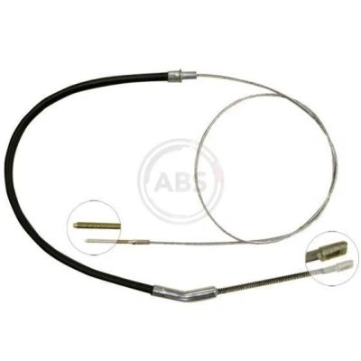 Bilde av A.B.S. K11486 Bremsekabel 1763 Trommelbrems for høyre/venstre ratt VOLKSWAGEN: Beetle