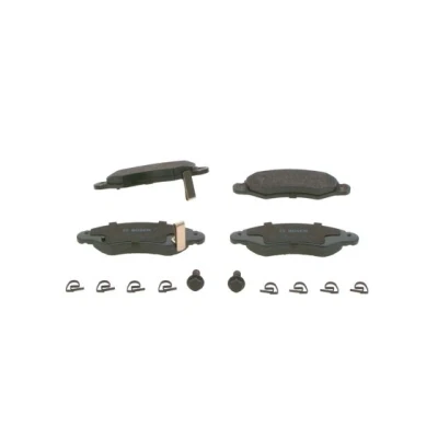 Bilde av BOSCH 0 986 494 458 Bremseklosser Low Metallic med akustisk slitasjevarsel montageanvisning, antihyle blikk, skruer SUZUKI: IGNIS 2