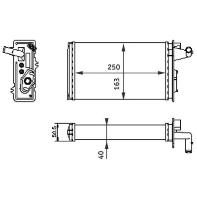 Bilde av MAHLE ORIGINAL AH 141 000S Varmeveksler