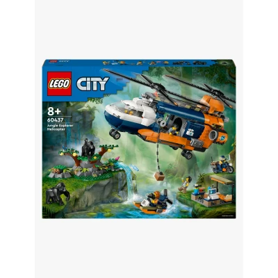 Bilde av LEGO City 60437 Jungelutforskerens helikopter baseleir Byggesett Plast