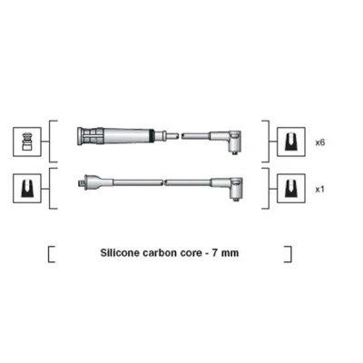 Bilde av MAGNETI MARELLI 941318111044 Pluggledninger BMW: 5 Sedan