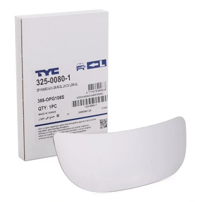 Bilde av TYC 325 0080 1 Speilglass uten holder venstre nedre del OPEL: Vivaro A Combi, RENAULT: TRAFIC 2 Bus