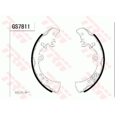 Bilde av TRW GS7811 Bremsesko 295 61,5 TOYOTA: HILUX 3 Pick up