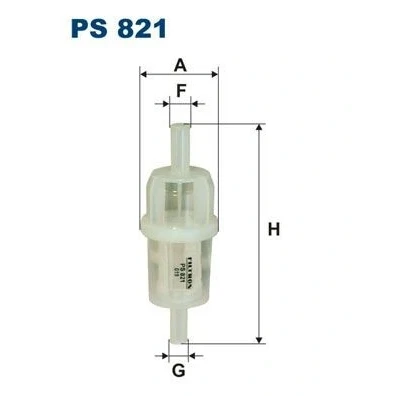 Bilde av FILTRON PS 821 Drivstoffilter ledningsfilter 8mm MERCEDES BENZ: 190, W123 Sedan, /8 NISSAN: Patrol Hardtop