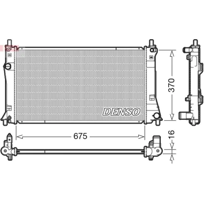 Bilde av DENSO DRM44035 Radiator 675 394 16