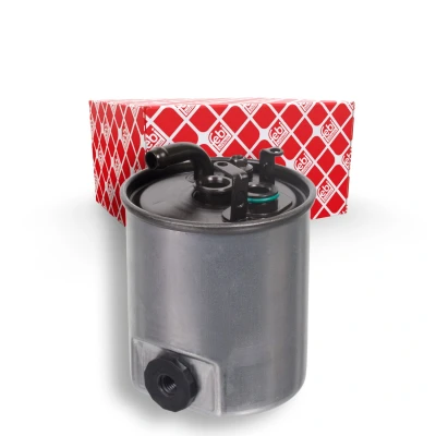 Bilde av FEBI BILSTEIN 26821 Drivstoffilter ledningsfilter, med tappeplugg for vann MERCEDES BENZ: Sprinter 3 T Van, Vito Minibuss, Minibuss