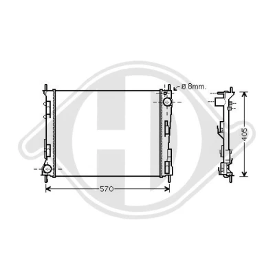 Bilde av DIEDERICHS DCM2940 Radiator 490 405 18 Climate