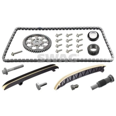 Bilde av SWAG 33 10 2211 Registerkjedesett Tannkjede, kjede lukket VOLKSWAGEN: GOLF 6, Polo V Hatchback, Touran I, AUDI: A1 Sportback, Hatchback