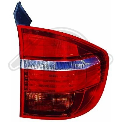 Bilde av DIEDERICHS 1291091 Baklykter venstre ytre del P21W, W16W, LED hvit, Rød BMW: X5