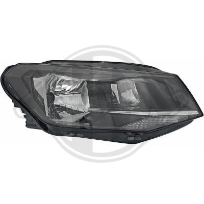 Bilde av DIEDERICHS 2297780 Frontlykter høyre H21W, H4, W21/5W Halogen med kjørelys, parkeringslys for høyrekjøring motor høydejustering hovedlys