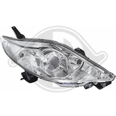 Bilde av DIEDERICHS 5681080 Frontlykter høyre HB4, H7 krom MAZDA: 5