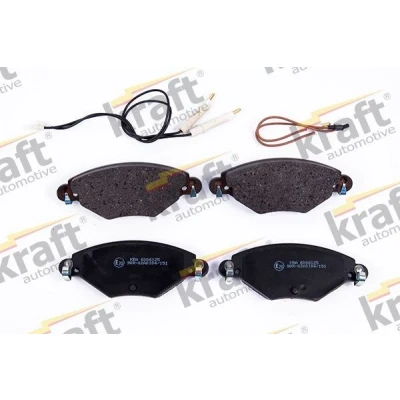 Bilde av KRAFT 6006125 Bremseklosser framaksel inkl. slitasjevarselkontakt CITROËN: C5 I Stasjonsvogn, II Hatchback