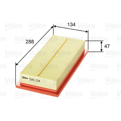 Bilde av VALEO 585134 Luftfilter 47 134 288 Filterinnsats