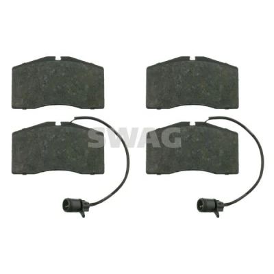 Bilde av SWAG 30 91 6528 Bremseklosser framaksel inkl. slitasjevarselkontakt AUDI: A8 D2