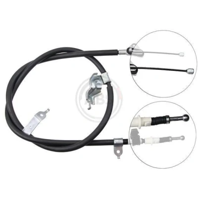 Bilde av A.B.S. K16597 Bremsekabel 1642 Skivebrems for høyre/venstre ratt TOYOTA: Yaris II Hatchback