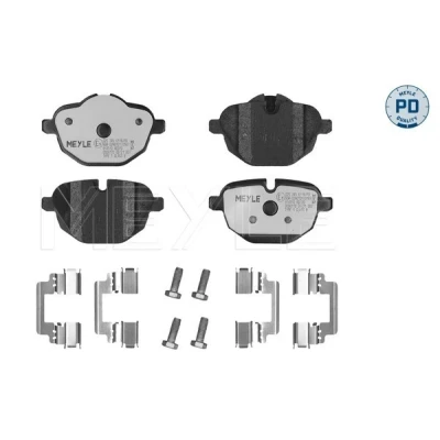 Bilde av MEYLE 025 245 6118/PD Bremseklosser PD Quality bakaksel klargjort for slitasjeindikator med antihyle blikk BMW: 5 Touring, X3, Sedan