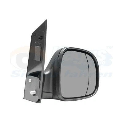 Bilde av Sidespeil Van Wezel 3080802 høyre svart ru komplett speil, asfærisk, for manuell speiljustering MERCEDES BENZ: Vito Mixto, Minibuss